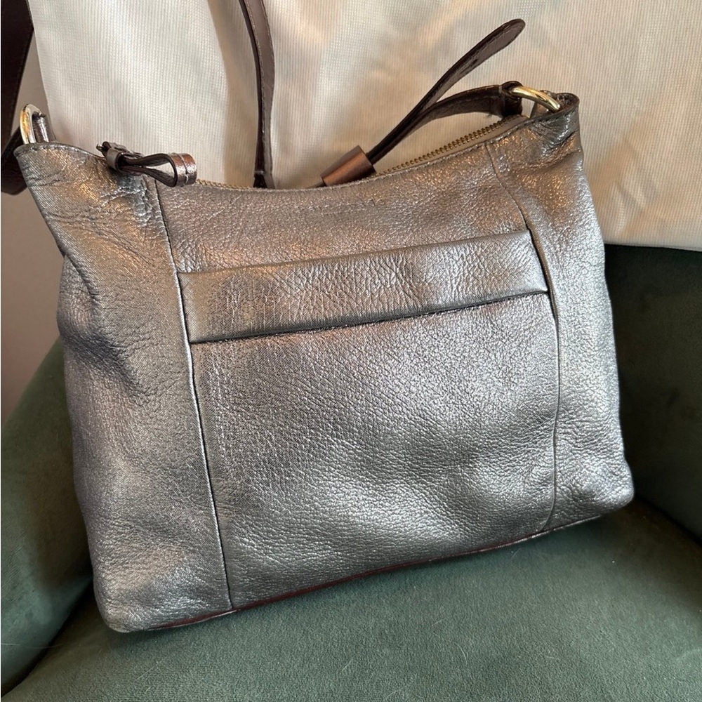 Kate Spade two tone Metallic Shoulder bag with dust cover